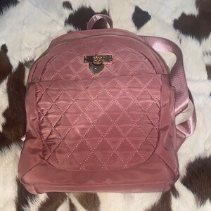 ✨ Elegant Quilted Rose 🌹 Mauve Backpack